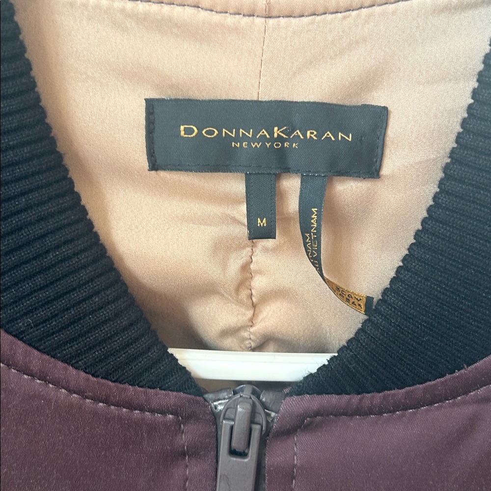Donna Karan New York Eggplant Bomber Jacket - Picture 7 of 7